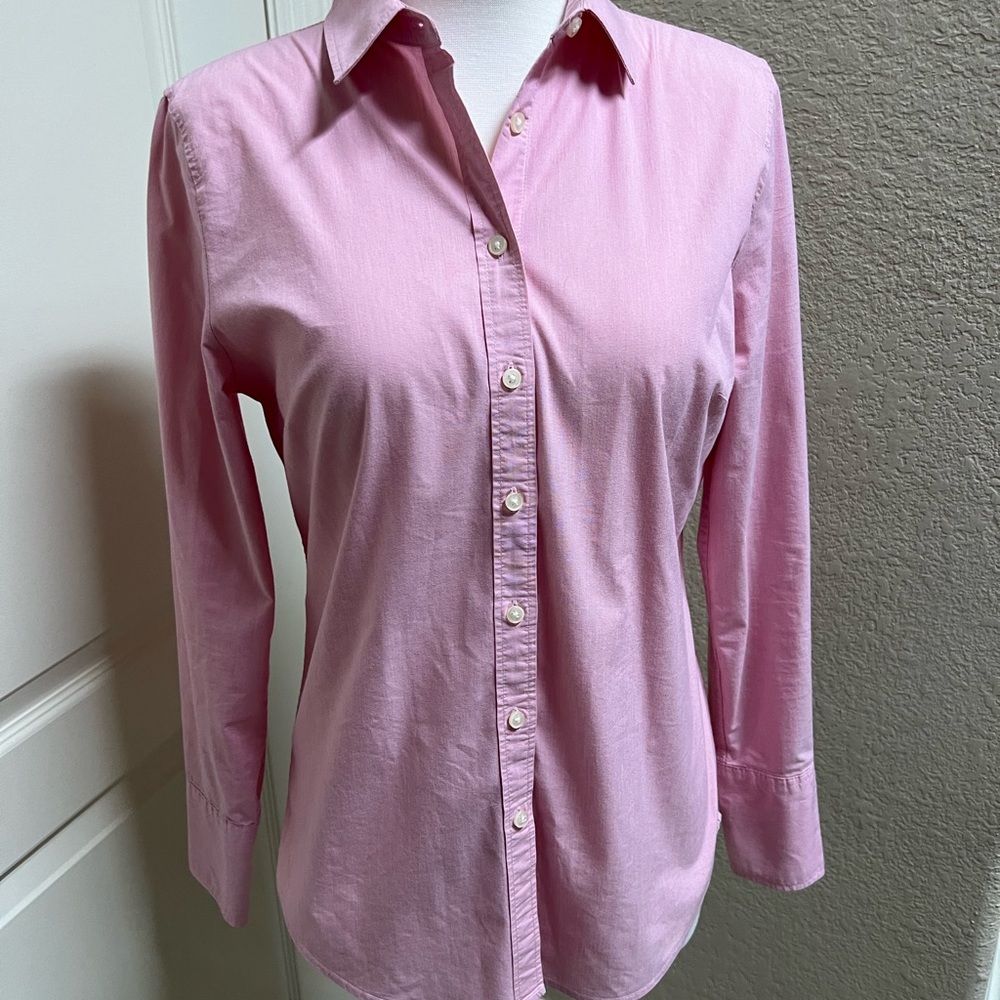 Banana Republic Pink Button-Up Shirt #1